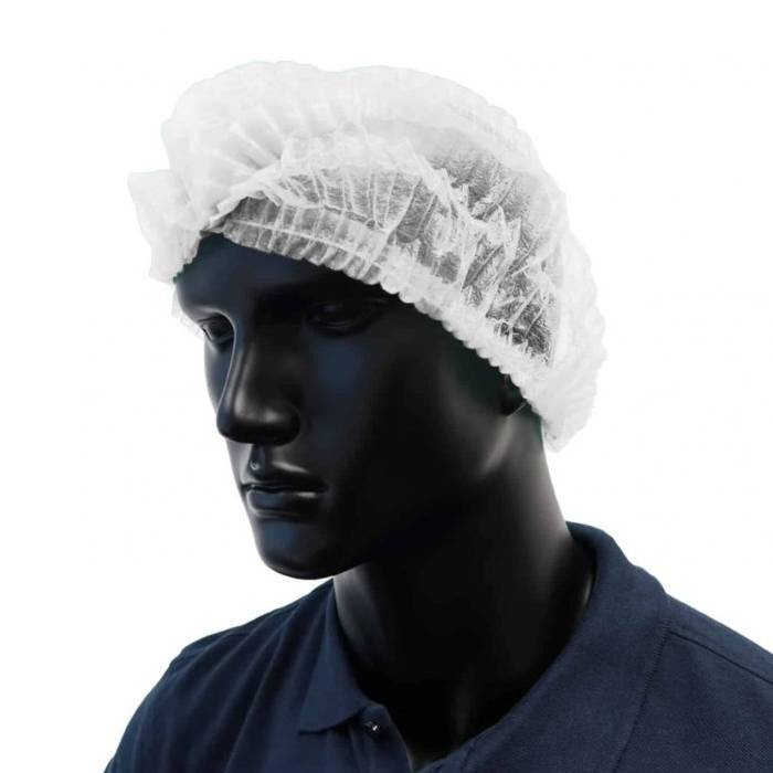 Kozmetická čiapka jednorazová biela - 30 kusov