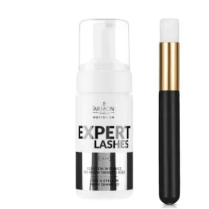 Čistiaca pena EXPERT LASHES 100ml + kefa čierna