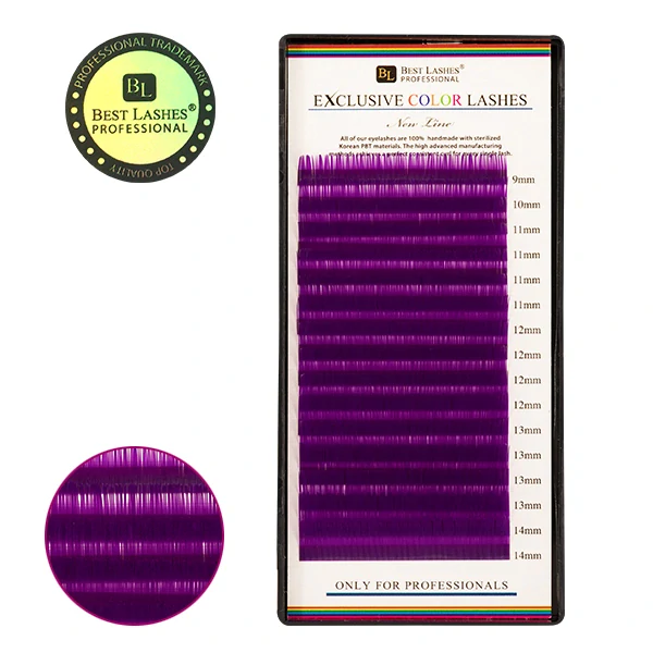 Fialové mihalnice mix dľžok C, 0,20 X 9-14 mm - 16 radov